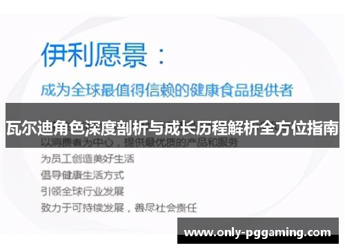 瓦尔迪角色深度剖析与成长历程解析全方位指南
